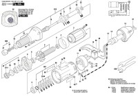 Bosch 0 602 HF0 001 GR.55 Hf Straight Grinder Spare Parts